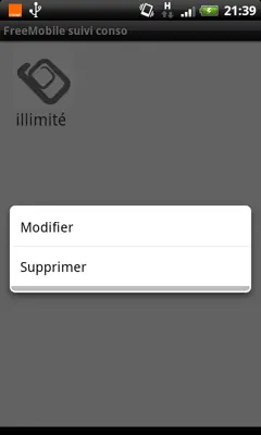 FreeMobile Suivi Conso android App screenshot 5